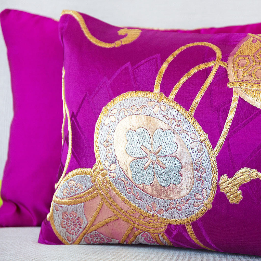 Purple and fashion cream cushions